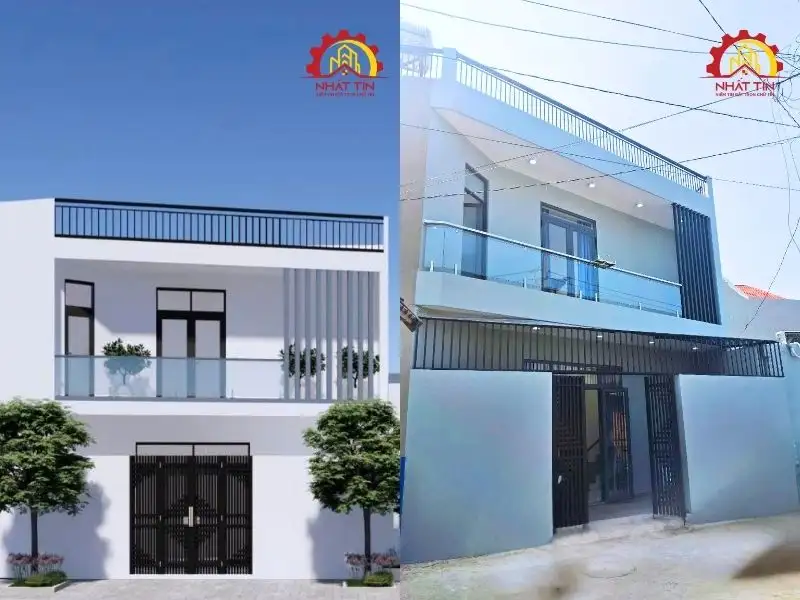 Dự án: Xây nhà 2 tầng cho gia đình chị Ngọc Thanh ở Thủ Dầu Một – Bình Dương