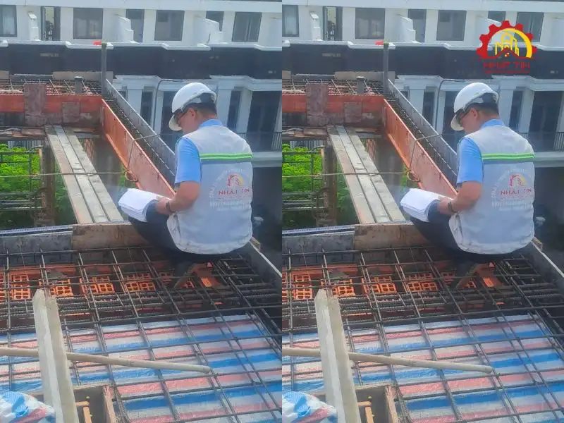 Giai đoạn thi công phần thô nhà 3 tầng cho gia đình nhà anh Vân tại Long An Xây dựng Nhất Tín 1