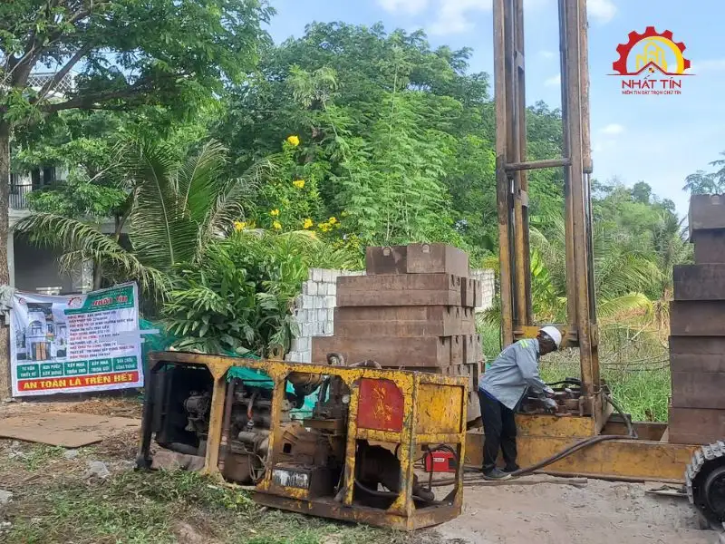 Giai đoạn thi công phần thô nhà 3 tầng cho gia đình nhà anh Vân tại Long An Xây dựng Nhất Tín 1