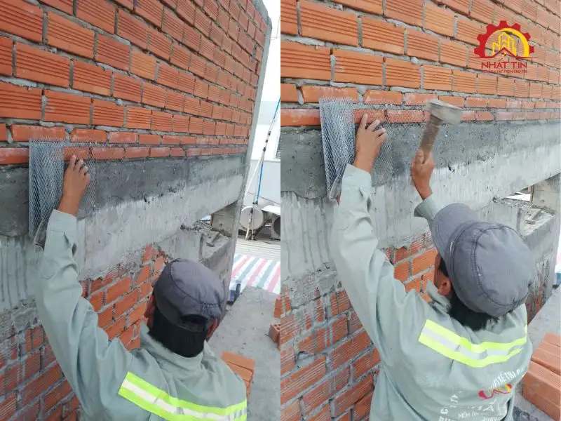 Giai đoạn thi công phần thô nhà 3 tầng cho gia đình nhà chị Hằng tại Bình Thạnh Xây dựng Nhất Tín 1