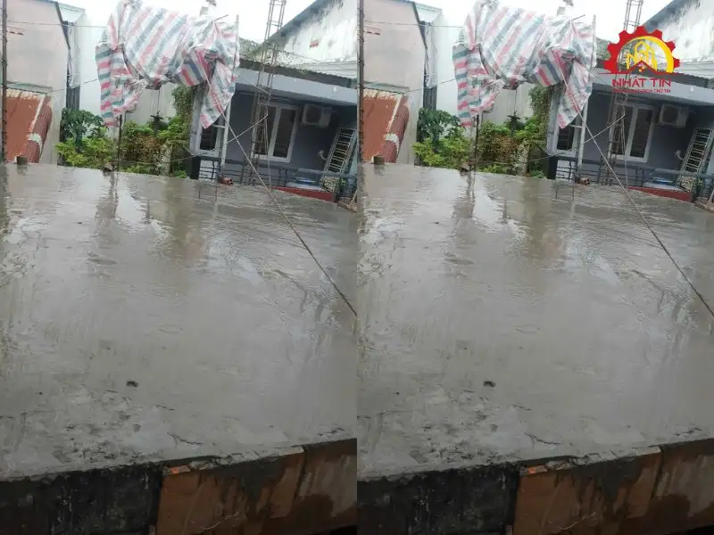 Giai đoạn thi công phần thô nhà 3 tầng cho gia đình nhà chị Hằng tại Bình Thạnh Xây dựng Nhất Tín 1