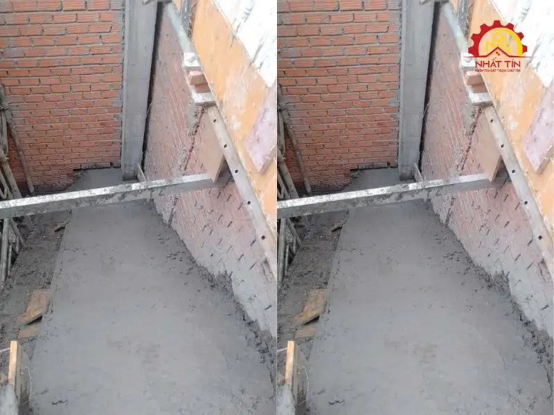 Giai đoạn thi công phần thô nhà 3 tầng cho gia đình nhà chị Hằng tại Bình Thạnh Xây dựng Nhất Tín 1