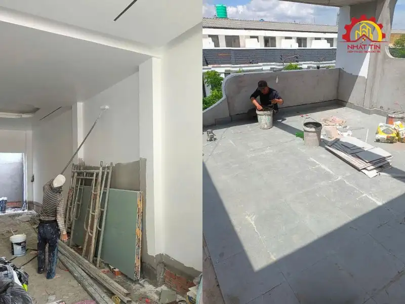 Hoàn thiện và bàn giao nhà anh Vân tại Bến Lức - Long An Xây dựng Nhất Tín 1