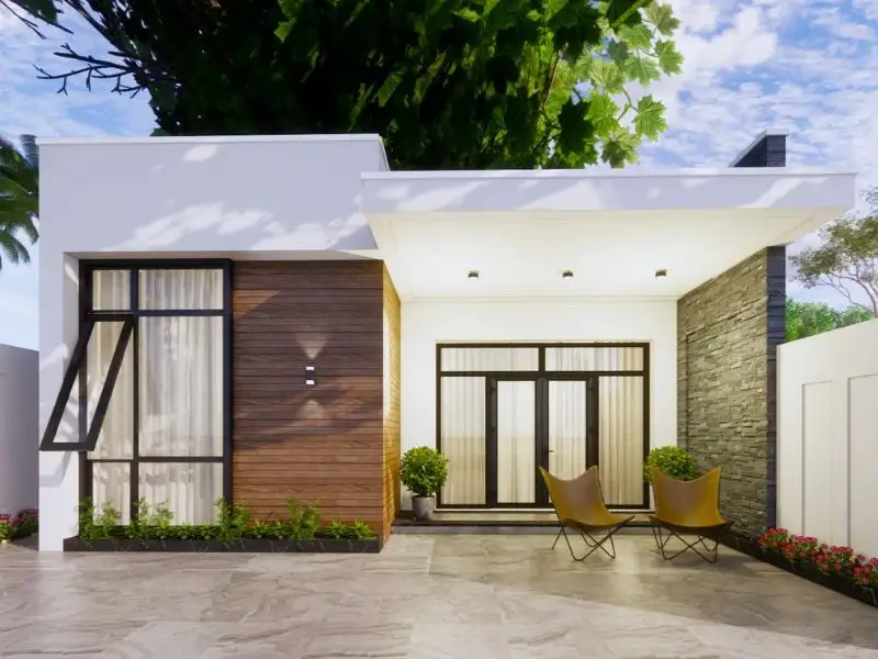 Nhà 2 phòng ngủ 200 triệu Hiện Đại (xây phần thô) Xây dựng Nhất Tín 1