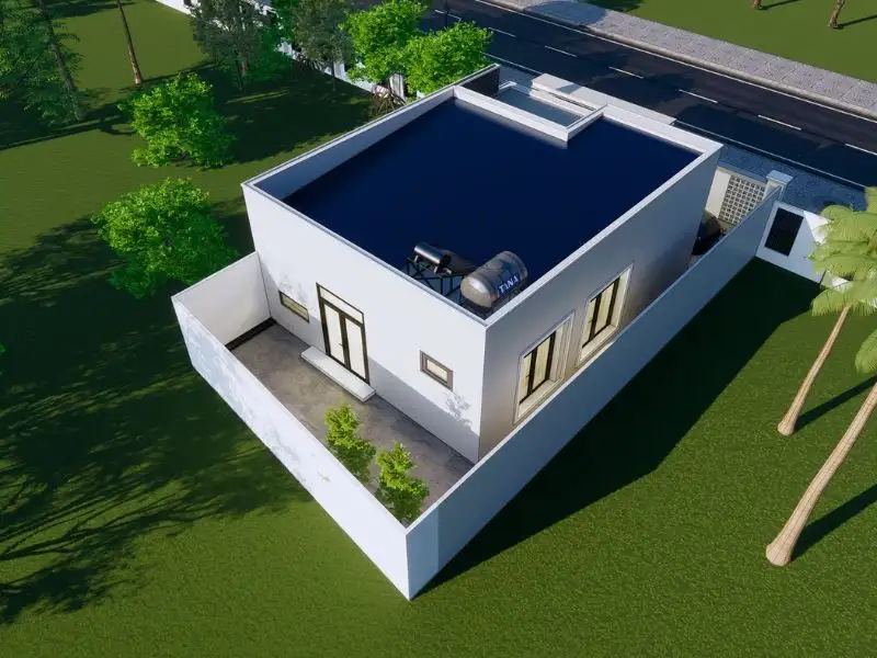 Nhà 2 phòng ngủ 200 triệu Hiện Đại (xây phần thô) Xây dựng Nhất Tín 1