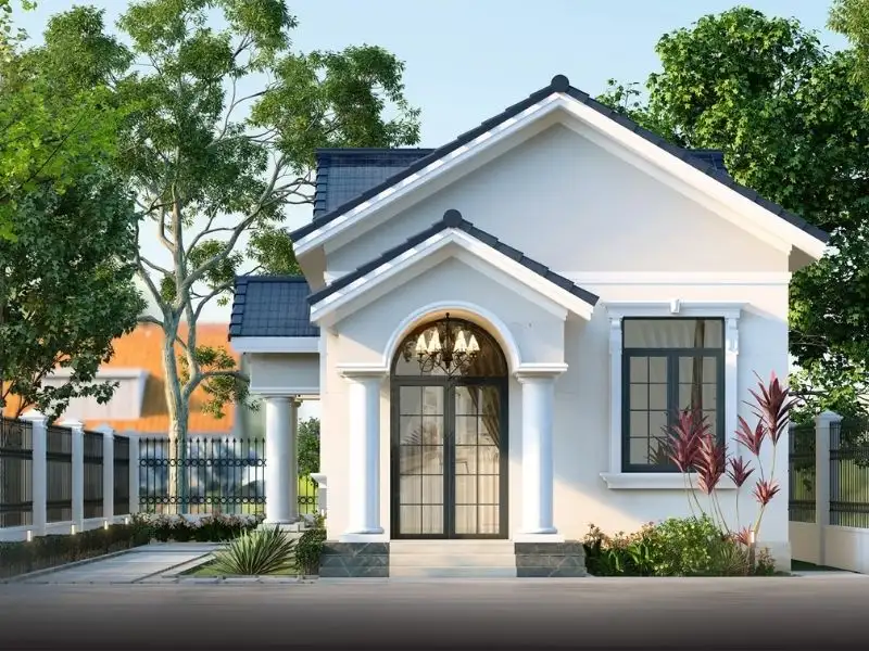 Thiết kế nhà 2 phòng ngủ 1 phòng khách mái Thái thoáng mát Xây dựng Nhất Tín 1