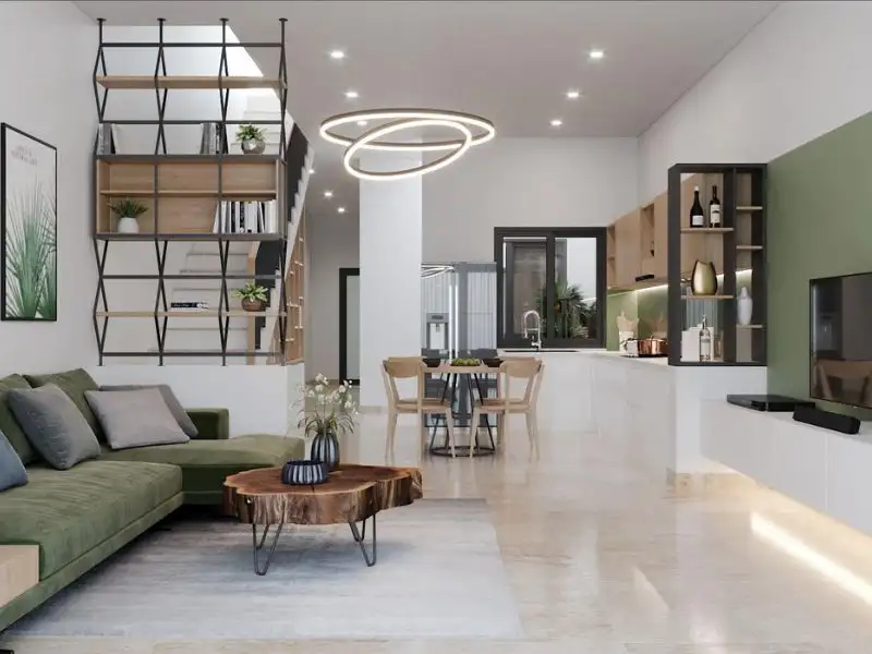 Thiết kế nhà 2 phòng ngủ 125m2 sử dụng tối đa diện tích công năng Xây dựng Nhất Tín 1