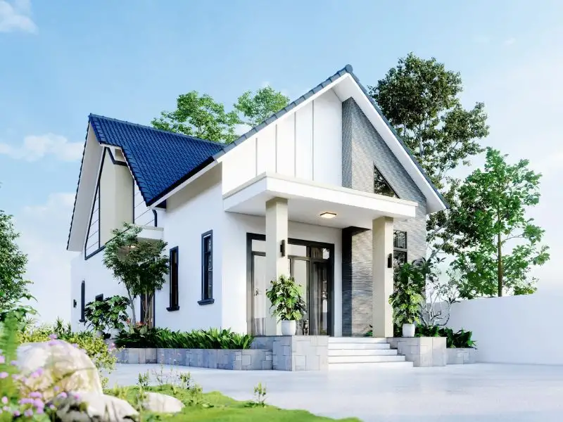 Mẫu nhà cấp 4 đẹp 120m2 3 phòng ngủ mái Thái thông thoáng Xây dựng Nhất Tín 1