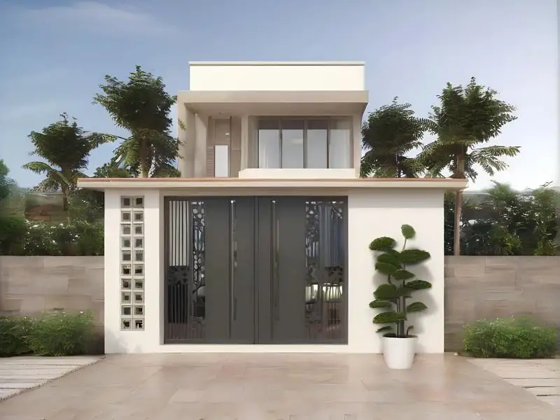 Mẫu nhà gác lửng 5x12 3 phòng ngủ mang màu sắc trung tính Xây dựng Nhất Tín 1