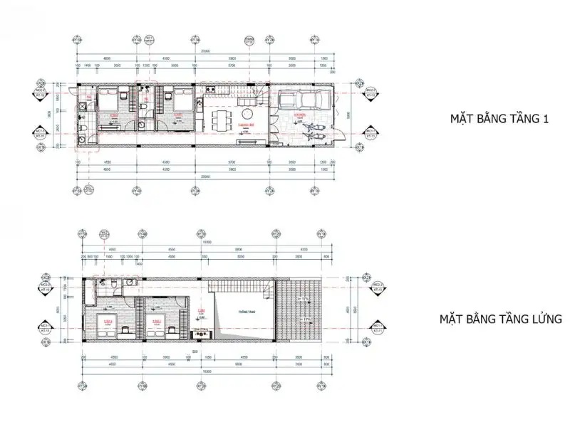 Mẫu nhà gác lửng 5x18 với thiết kế mái ngói mang nét mộc mạc gần gũi xây dựng Nhất Tín 1