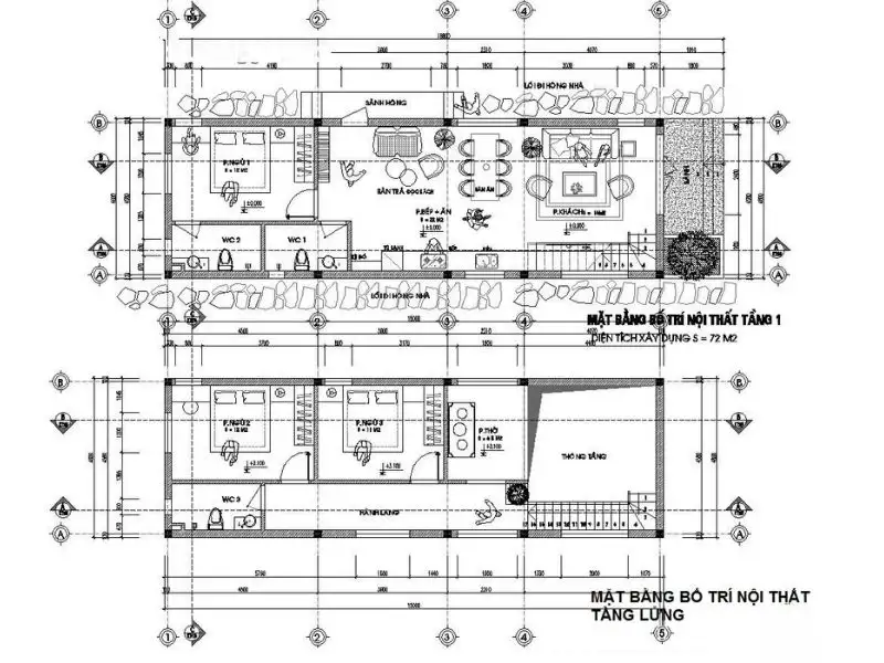 Nhà cấp 4 gác lửng 3 phòng ngủ 1 phòng thờ tiện lợi Xây dựng Nhất Tín 1