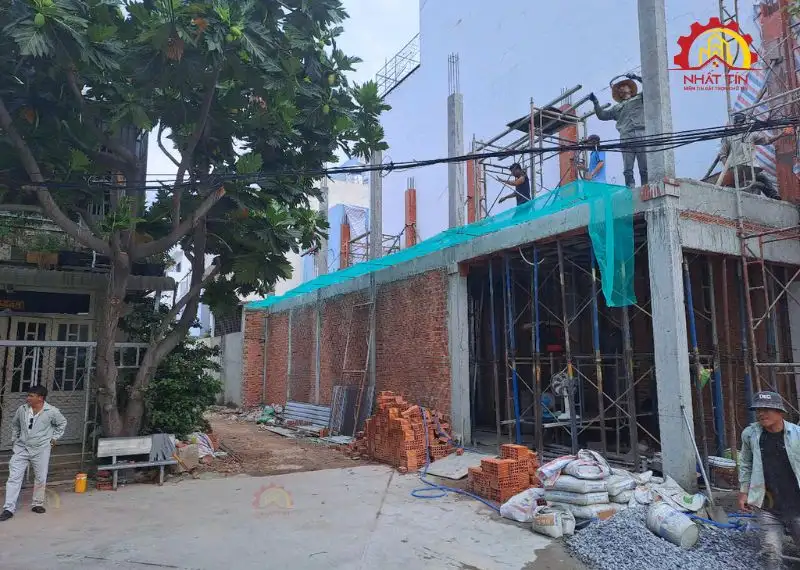 Quá trình thi công phần thô nhà anh Thuật Xây dựng Nhất Tín