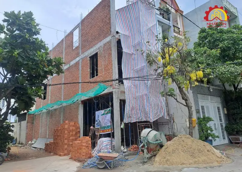 Quá trình thi công phần thô nhà anh Thuật Xây dựng Nhất Tín