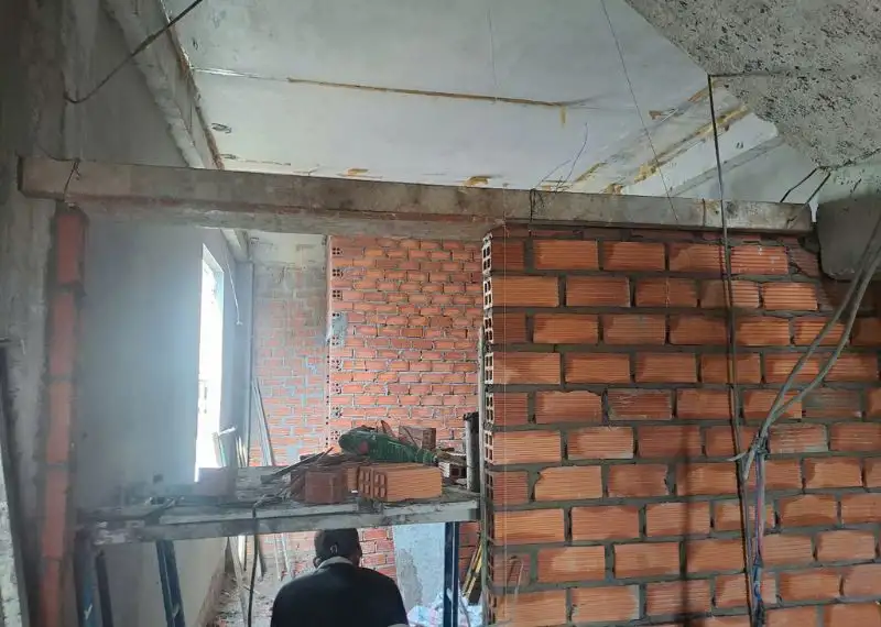 Quá trình thi công phần thô nhà anh Thuật Xây dựng Nhất Tín