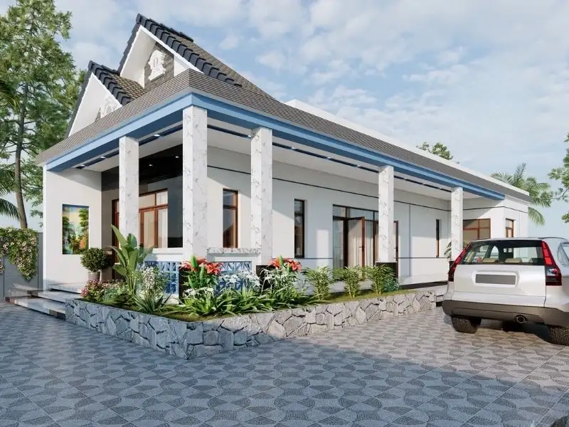 Thiết kế nhà 1 tầng 5 phòng ngủ không gian sống lý tưởng Xây dựng Nhất Tín 1