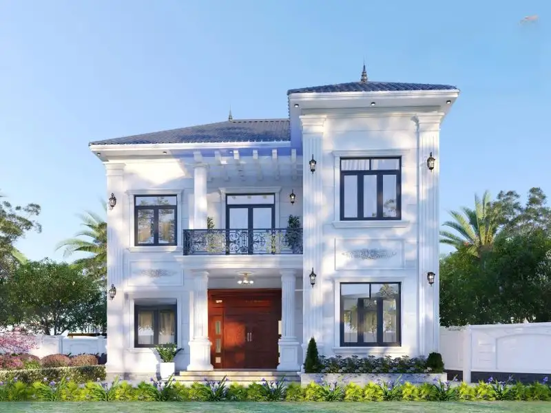 Thiết kế nhà mái Nhật 5 phòng ngủ mang nét đẹp bền vững theo thời gian Xây dưng Nhất Tín 1