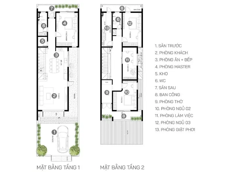 Xem thêm mẫu bản vẽ 2D nhà 4 phòng ngủ đa công năng và tối ưu tiện ích Xây dựng Nhất Tín 1