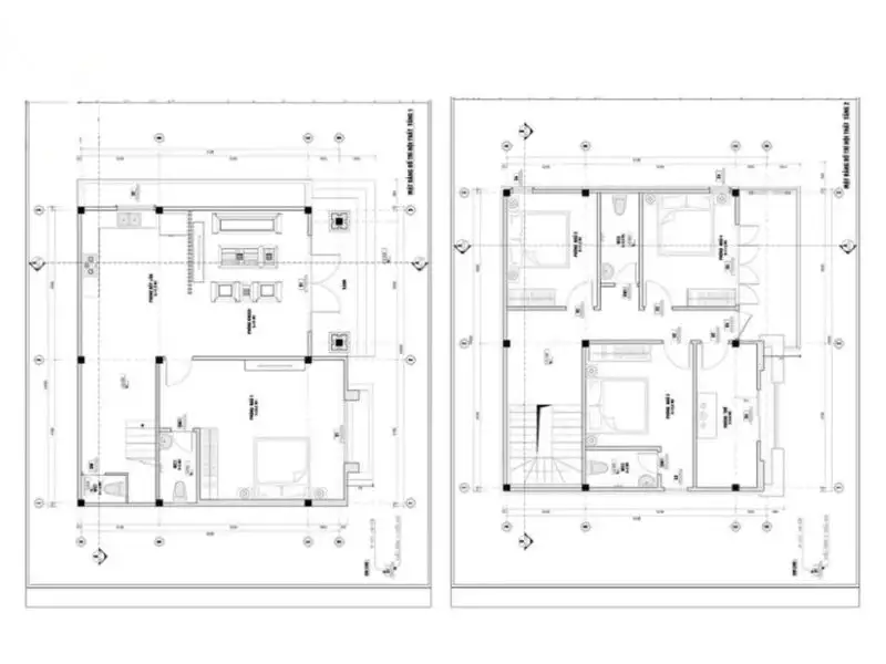 Bản vẽ thiết kế nhà 80 mét vuông tối ưu không gian sử dụng xây dựng Nhất Tín 1