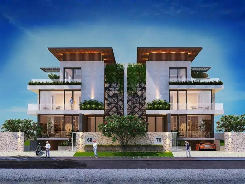 Biệt thự 3 tầng bán hầm phong cách Hiện Đại Xây dựng Nhất Tín 1