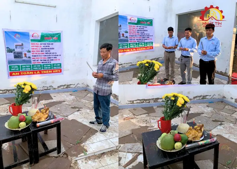 Giai Đoạn Thi Công Phần Thô nhà chị Huyền Thuận An Bình Dương Xây dựng Nhất Tín 1