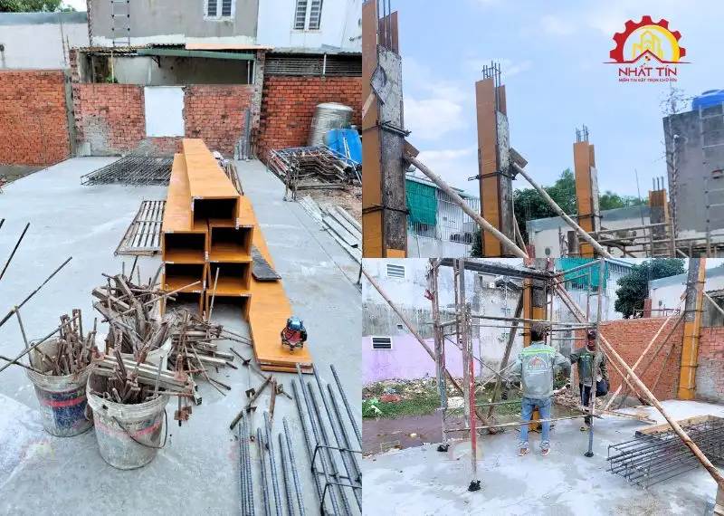 Giai Đoạn Thi Công Phần Thô nhà chị Huyền Thuận An Bình Dương Xây dựng Nhất Tín 1