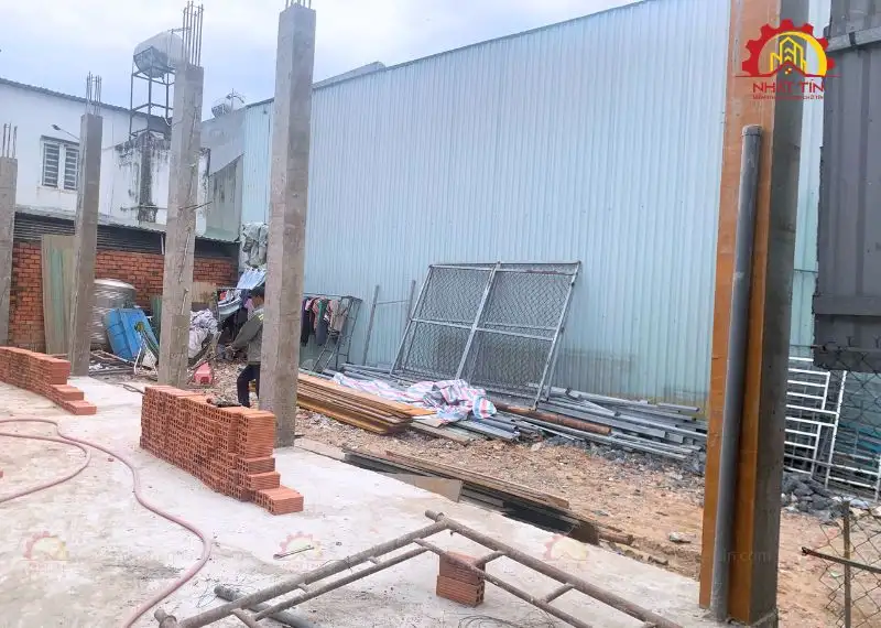 Giai Đoạn Thi Công Phần Thô nhà chị Huyền Thuận An Bình Dương Xây dựng Nhất Tín 1