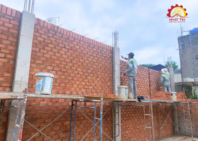Giai Đoạn Thi Công Phần Thô nhà chị Huyền Thuận An Bình Dương Xây dựng Nhất Tín 1