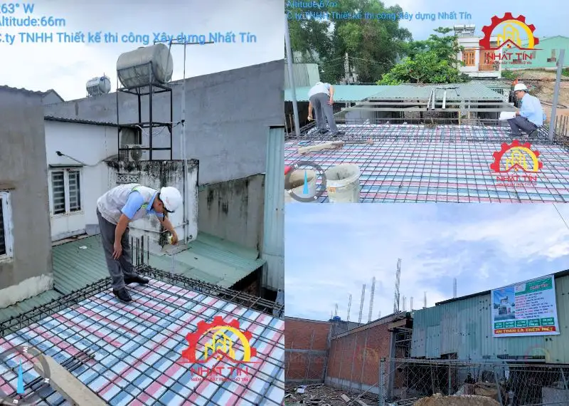 Giai Đoạn Thi Công Phần Thô nhà chị Huyền Thuận An Bình Dương Xây dựng Nhất Tín 1