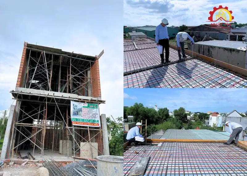 Giai Đoạn Thi Công Phần Thô nhà chị Huyền Thuận An Bình Dương Xây dựng Nhất Tín 1