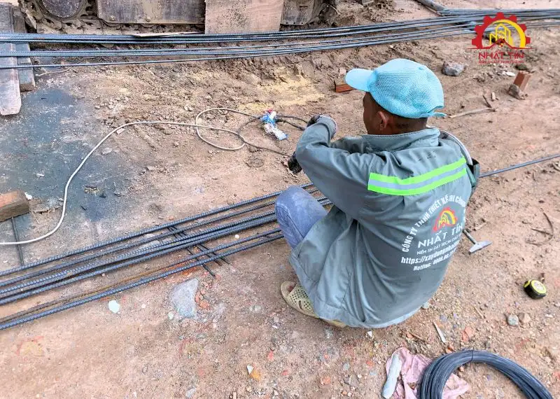 Giai Đoạn Thi Công Phần Thô nhà chị Huyền Thuận An Bình Dương Xây dựng Nhất Tín 1