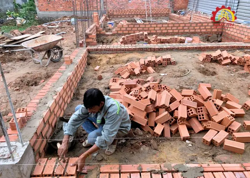 Giai Đoạn Thi Công Phần Thô nhà chị Huyền Thuận An Bình Dương Xây dựng Nhất Tín 1