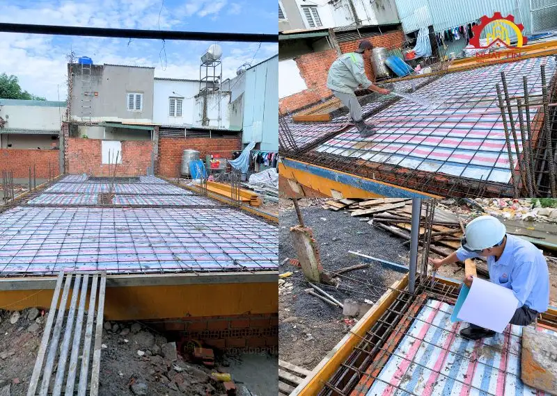 Giai Đoạn Thi Công Phần Thô nhà chị Huyền Thuận An Bình Dương Xây dựng Nhất Tín 1