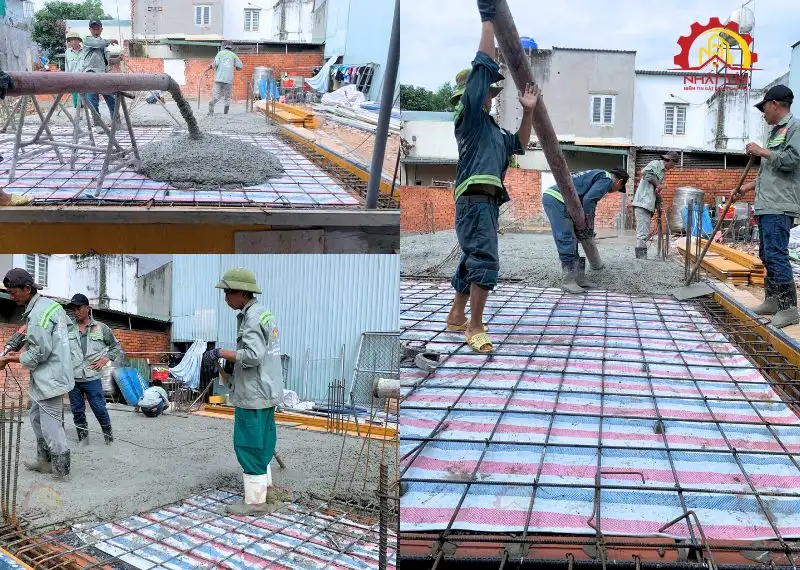 Giai Đoạn Thi Công Phần Thô nhà chị Huyền Thuận An Bình Dương Xây dựng Nhất Tín 1