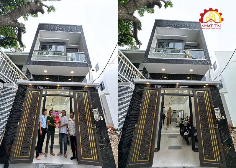 Giai đoạn hoàn thiện nhà anh Diệu Xương Xây dựng Nhất Tín 1
