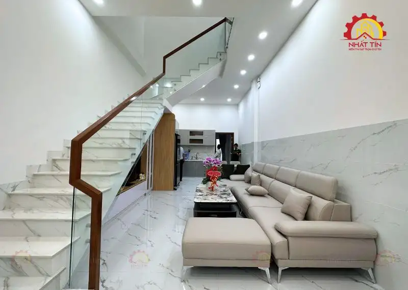 Giai đoạn hoàn thiện nhà anh Diệu Xương Xây dựng Nhất Tín 1