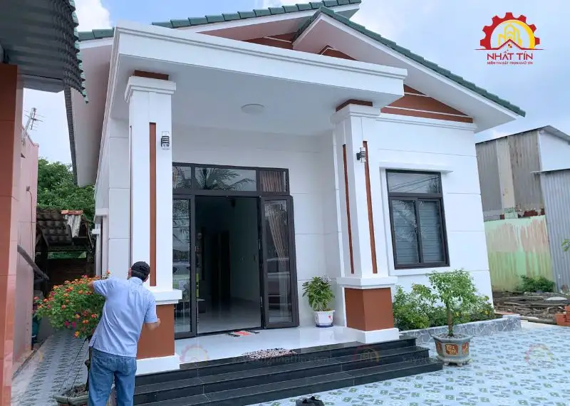Giai đoạn hoàn thiện nhà anh Sơn Long An Xây dựng Nhất Tín 1