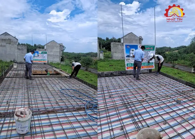 Giai đoạn thi công phần thô - Dự án xây nhà anh Đạt Thành Bình Dương Xây dựng Nhất Tín 16
