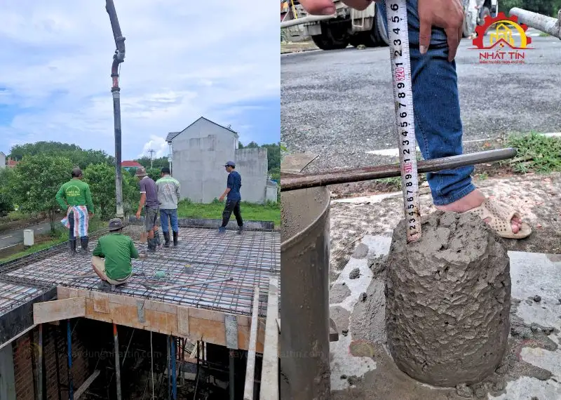 Giai đoạn thi công phần thô - Dự án xây nhà anh Đạt Thành Bình Dương Xây dựng Nhất Tín 16