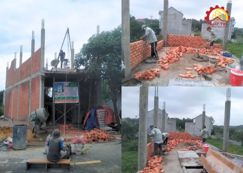 Giai đoạn thi công phần thô - Dự án xây nhà anh Đạt Thành Bình Dương Xây dựng Nhất Tín 16
