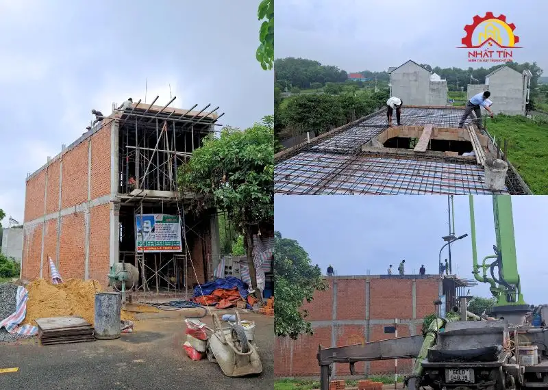 Giai đoạn thi công phần thô - Dự án xây nhà anh Đạt Thành Bình Dương Xây dựng Nhất Tín 16
