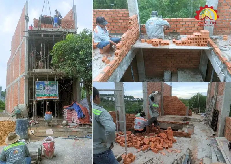 Giai đoạn thi công phần thô - Dự án xây nhà anh Đạt Thành Bình Dương Xây dựng Nhất Tín 16