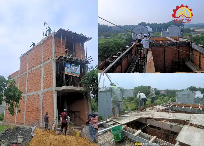 Giai đoạn thi công phần thô - Dự án xây nhà anh Đạt Thành Bình Dương Xây dựng Nhất Tín 16