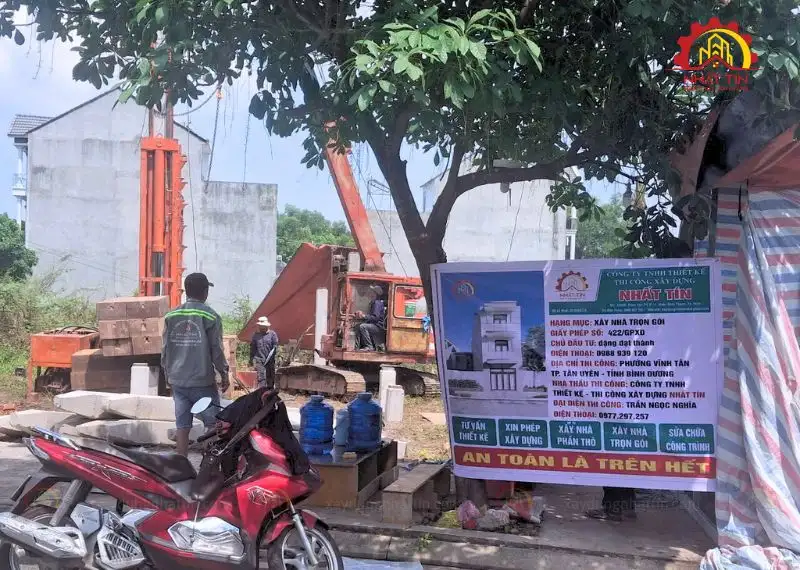 Giai đoạn thi công phần thô - Dự án xây nhà anh Đạt Thành Bình Dương Xây dựng Nhất Tín 16