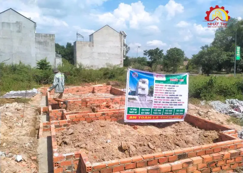 Giai đoạn thi công phần thô - Dự án xây nhà anh Đạt Thành Bình Dương Xây dựng Nhất Tín 16