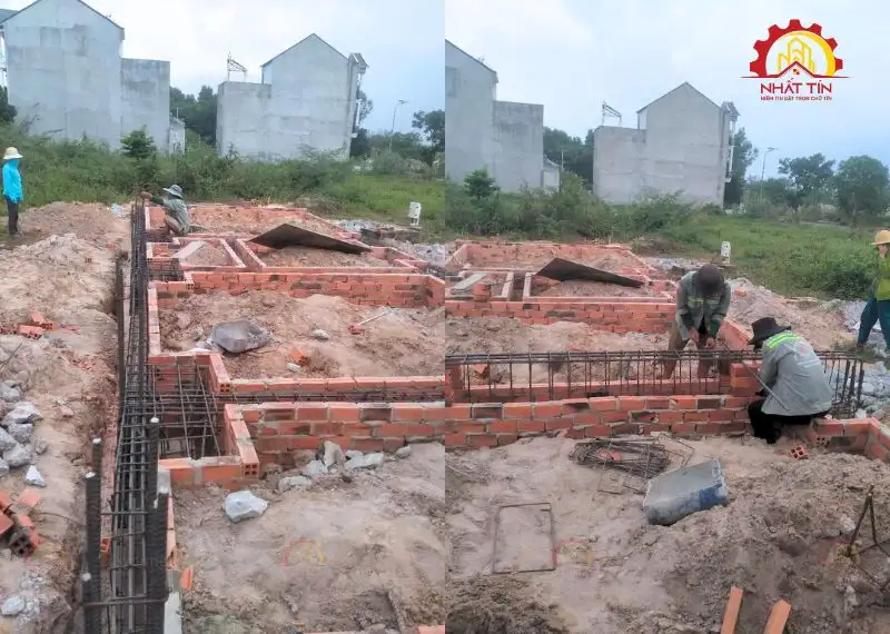 Giai đoạn thi công phần thô - Dự án xây nhà anh Đạt Thành Bình Dương Xây dựng Nhất Tín 16