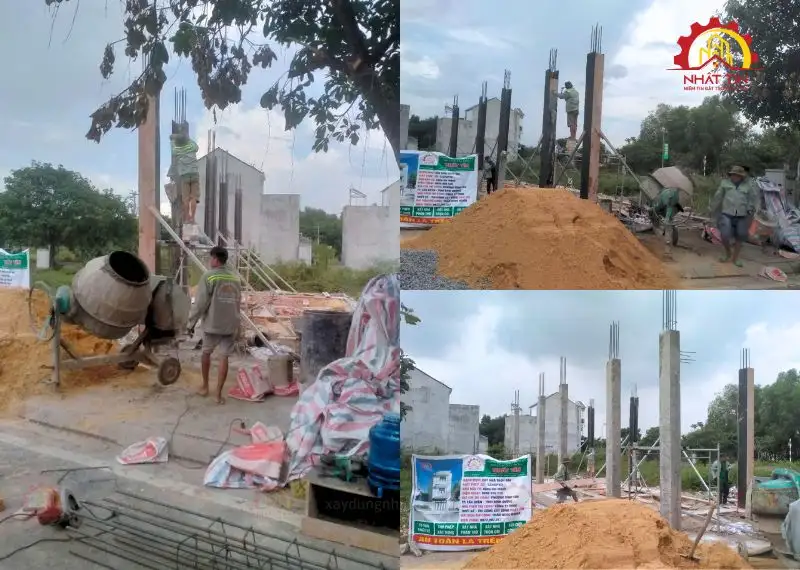 Giai đoạn thi công phần thô - Dự án xây nhà anh Đạt Thành Bình Dương Xây dựng Nhất Tín 16
