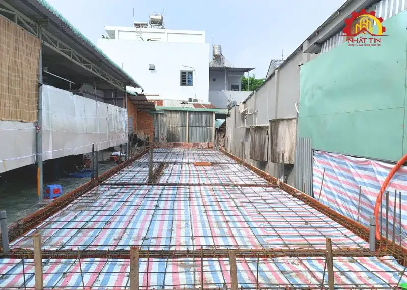 Giai đoạn thi công thô nhà cấp 4 của gia đình anh Trường Xây dựng Nhất Tín 1