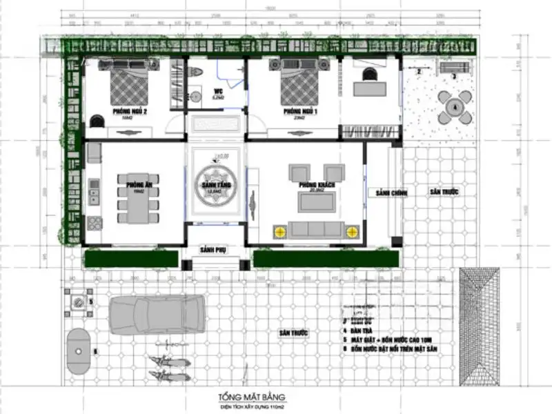 Gợi ý bản vẽ nhà 11x8m bố trí công năng tiện ích theo từng quy mô nhà ở Xây dựng Nhất Tín 1