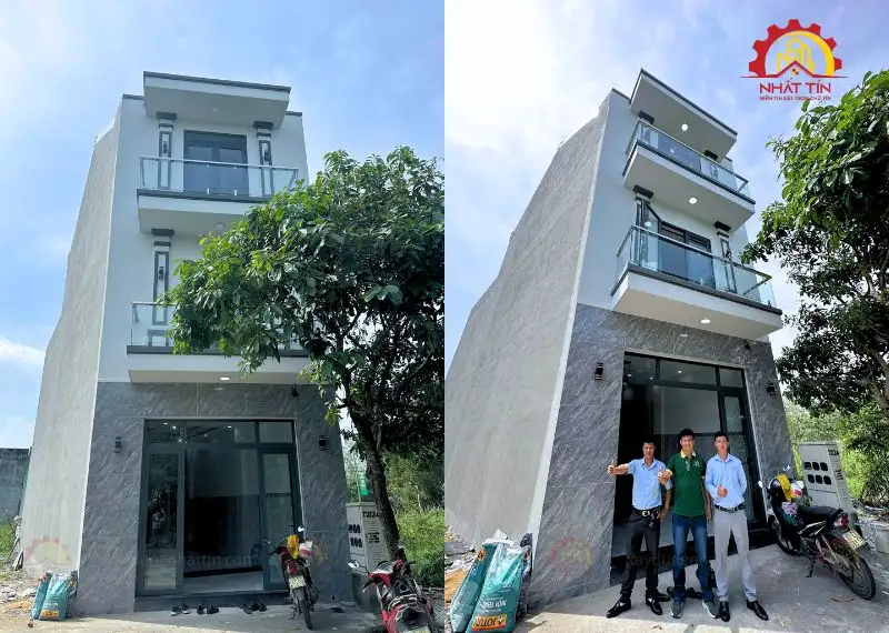 Hoàn thiện mẫu nhà 1 trệt 2 lầu 4x16m của gia đình anh Đạt Thành, Bình Dương Xây dựng Nhất Tín 1