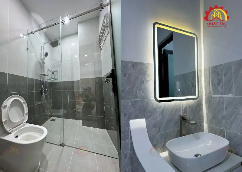 Hoàn thiện mẫu nhà 1 trệt 2 lầu 4x16m của gia đình anh Đạt Thành, Bình Dương Xây dựng Nhất Tín 1